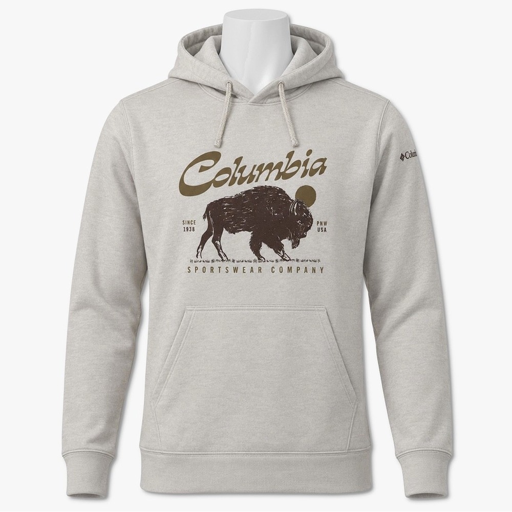 Columbia Trek Retro Roamer Hoodie - NWT Mens Size 1X / XL Stone - #49913-M9